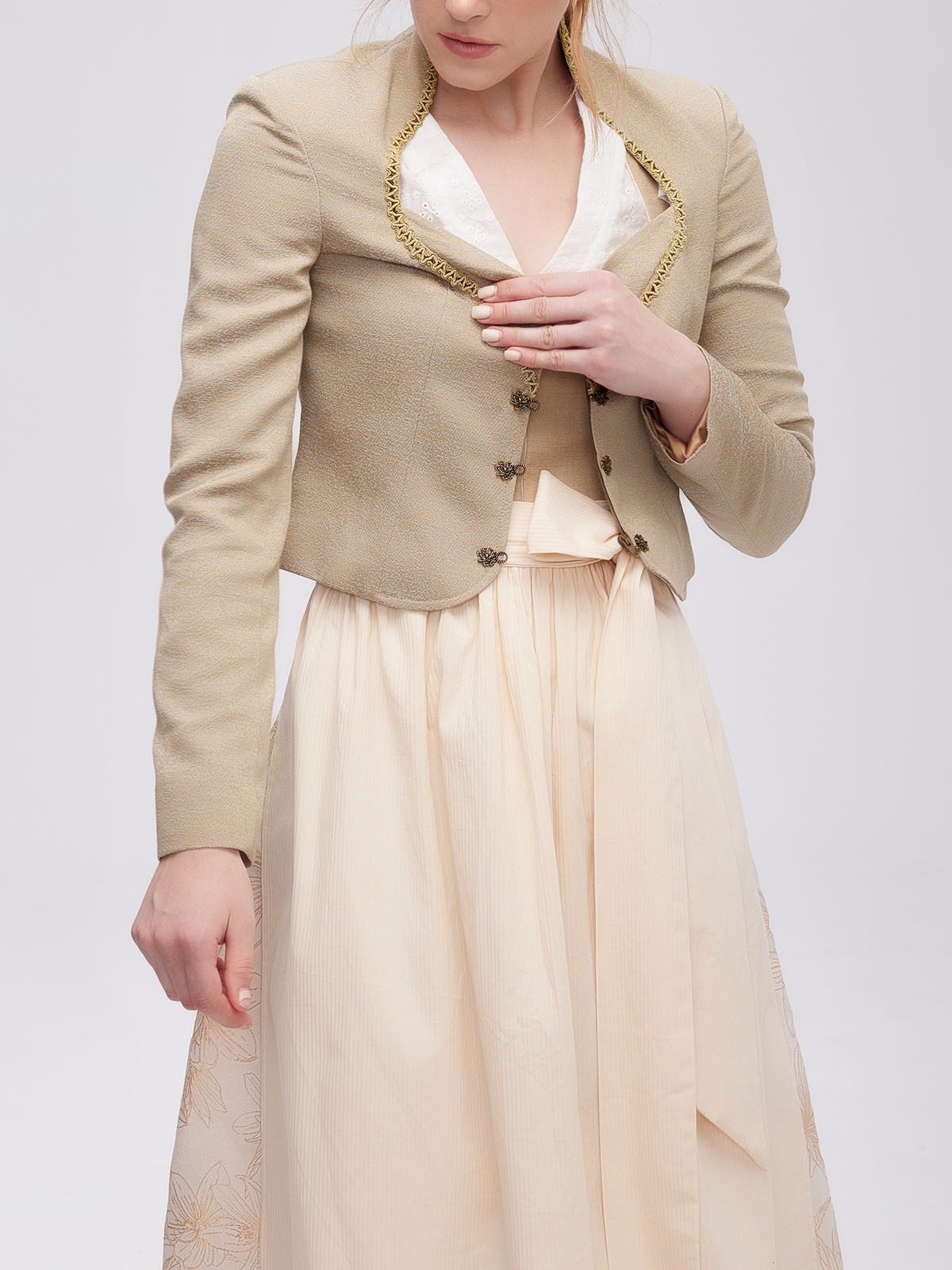 Langarmbluse Dirndl in Grün
