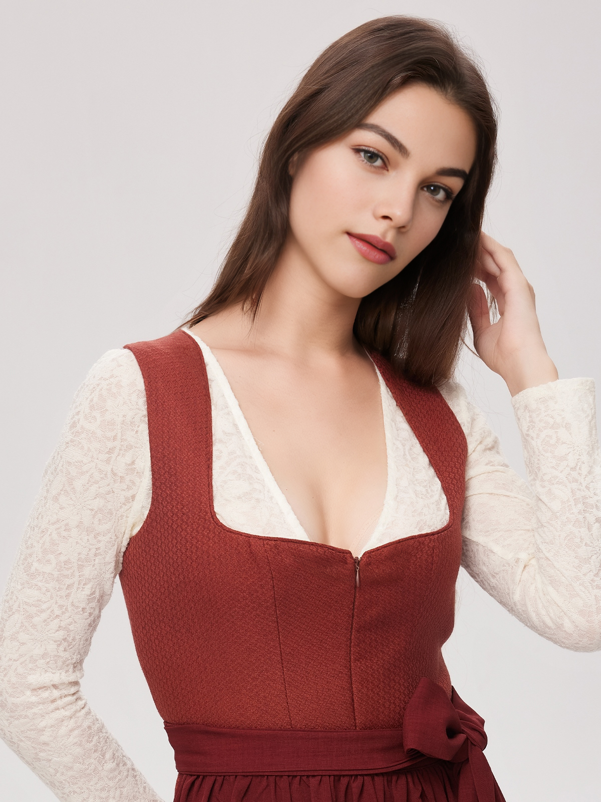 Grün Rosa Dirndl