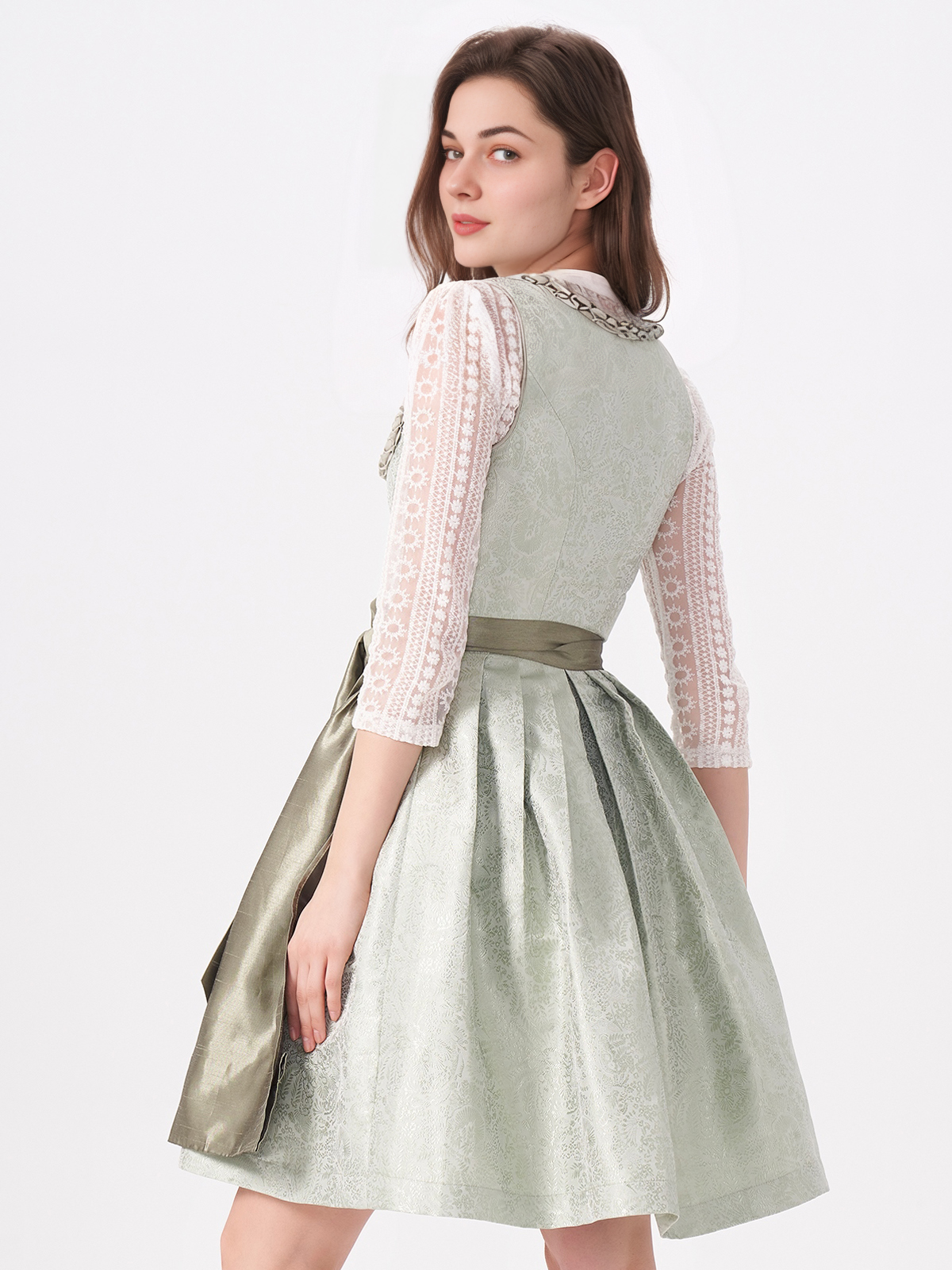 Traditionelles Dirndl in Grün