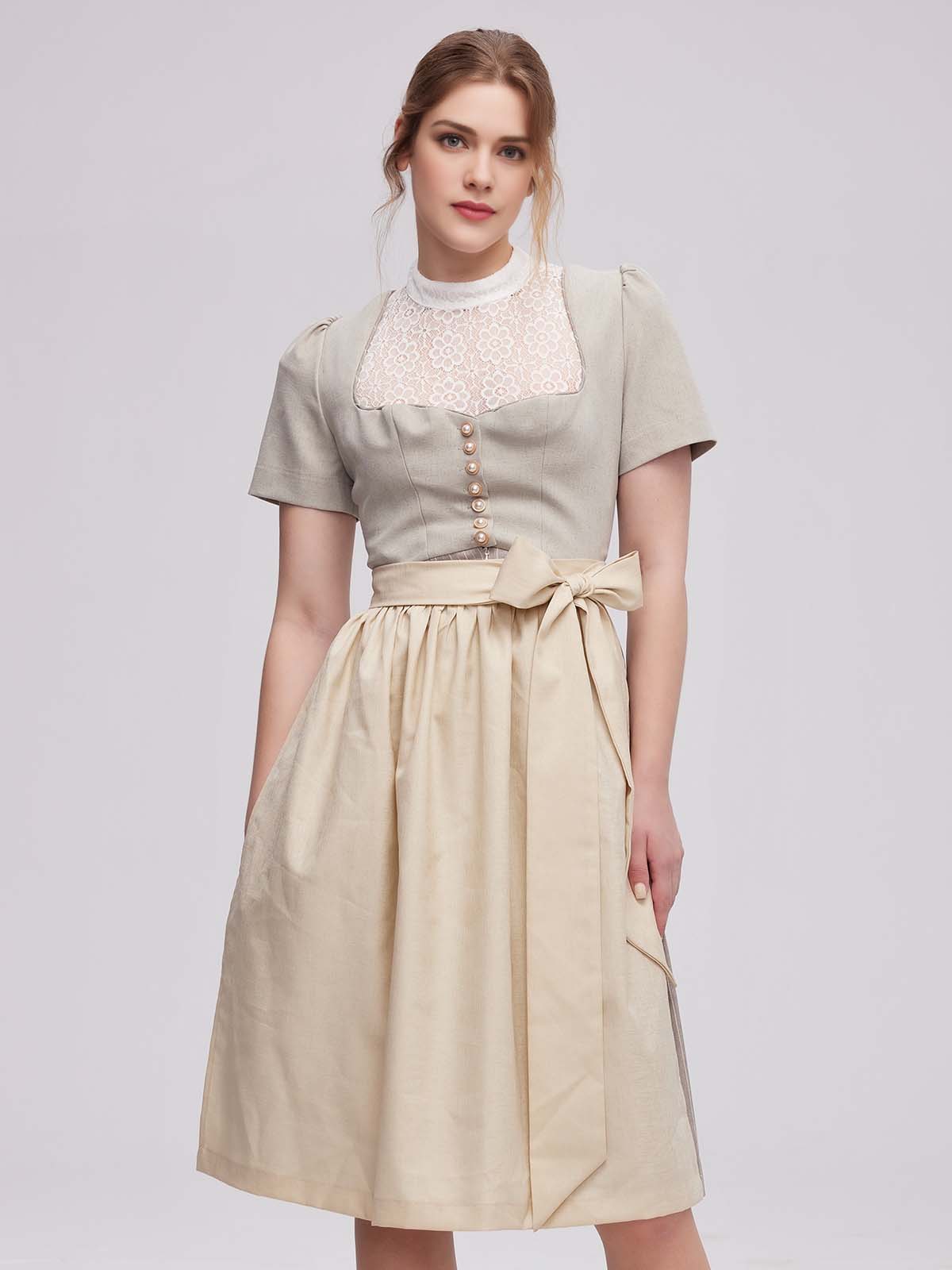 Limberry Dirndl Beige – zeitlos und elegant