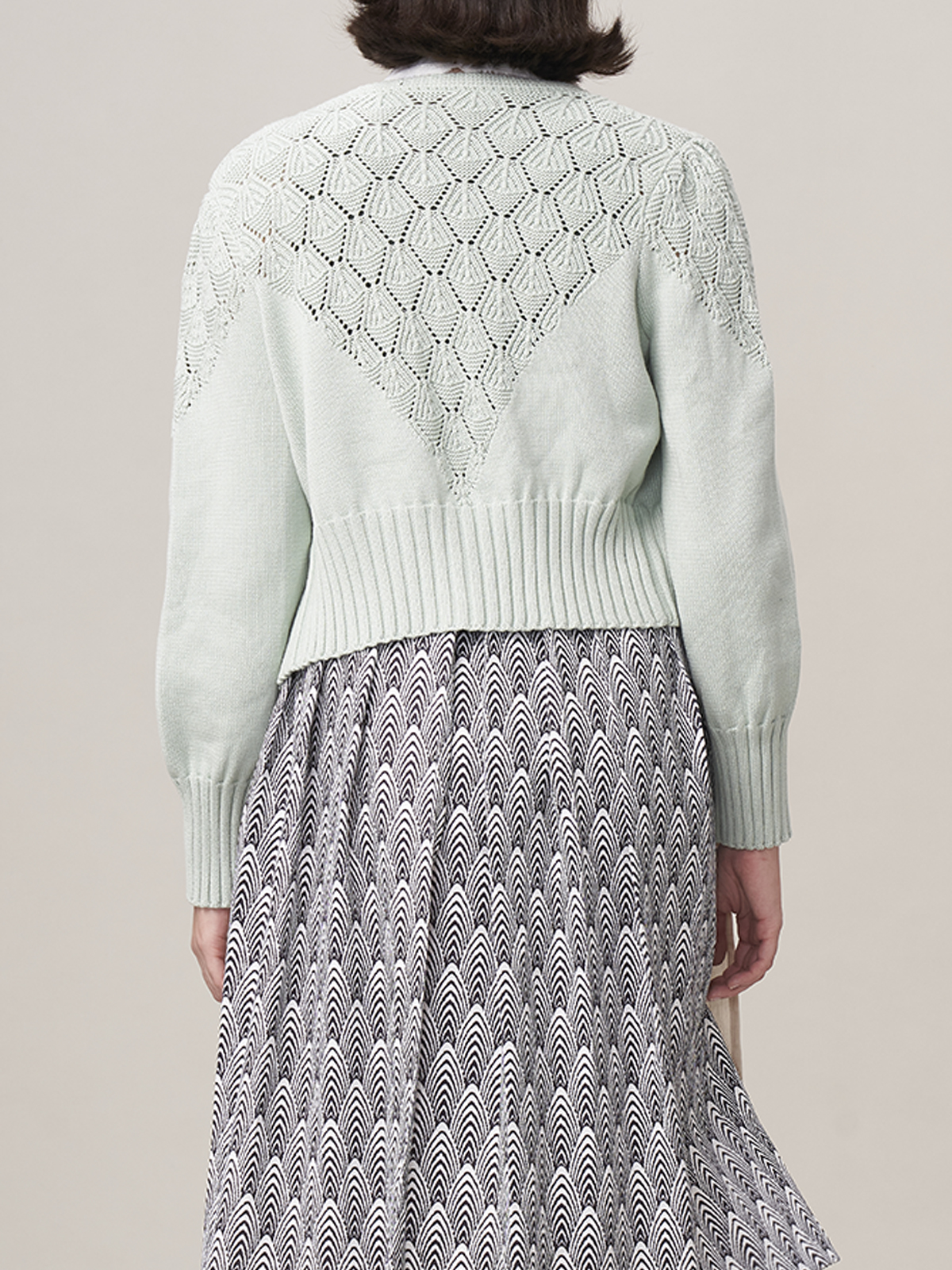 Elegante Dirndlbluse Langarm in Grün