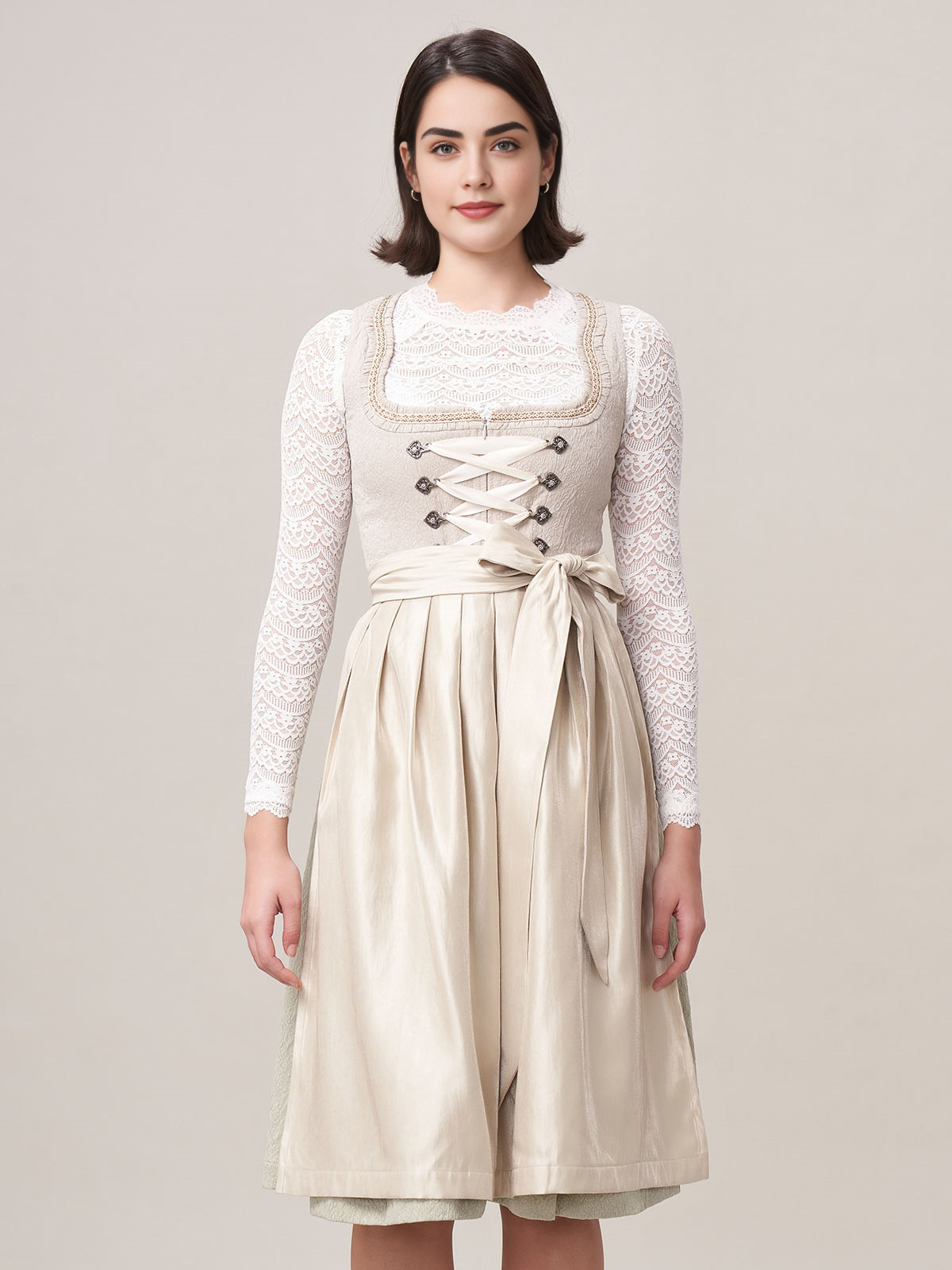 Dirndl Creme Beige