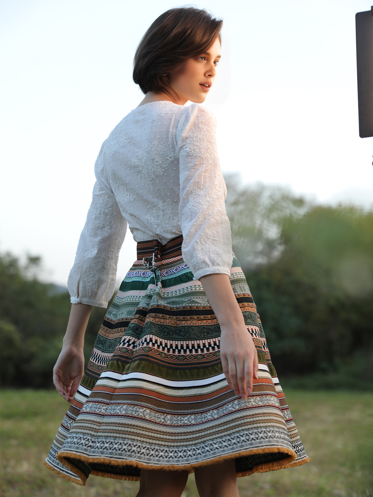 Dirndl mit rotem Samt