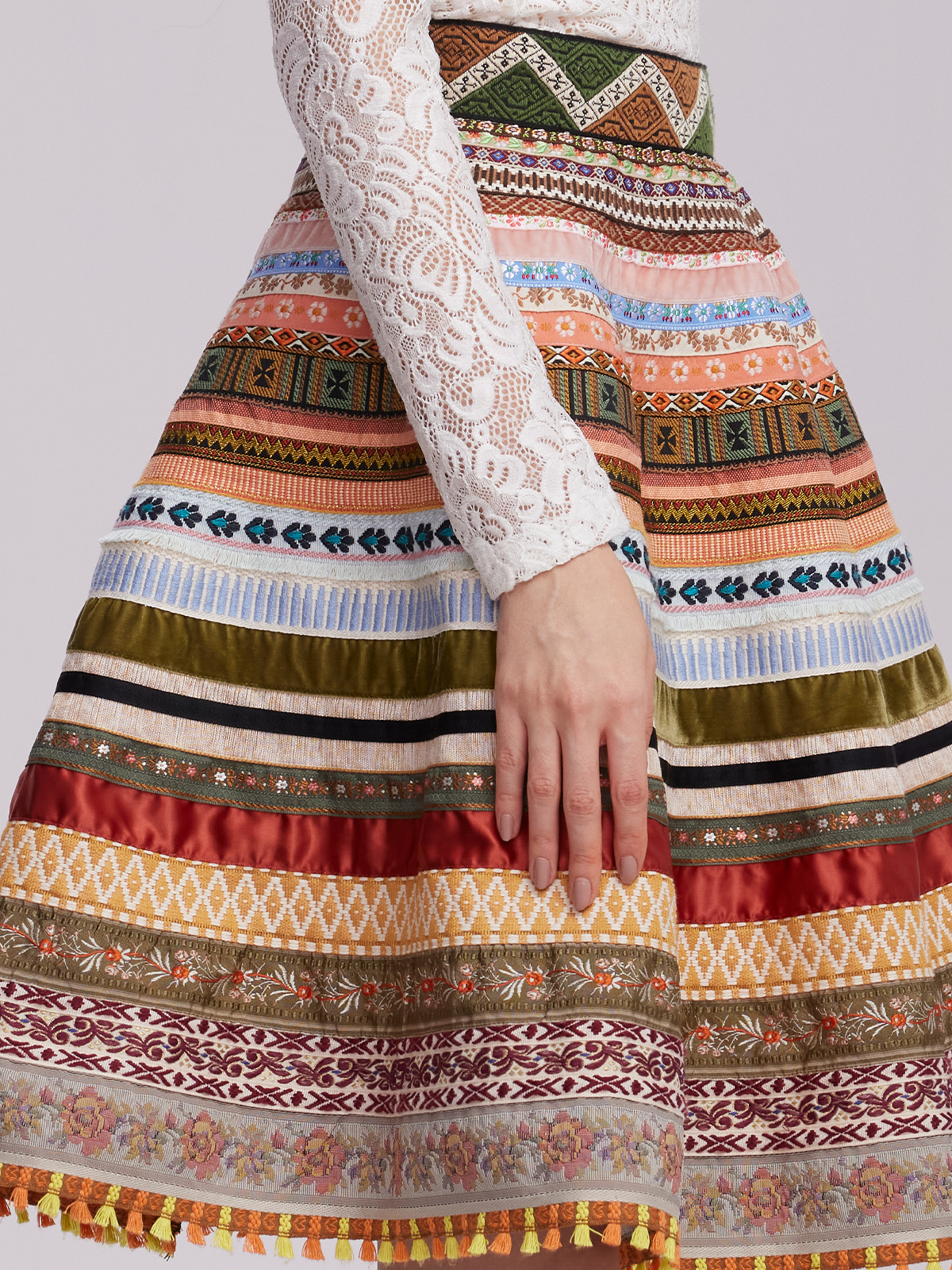 Dirndl mit moderner Frisur