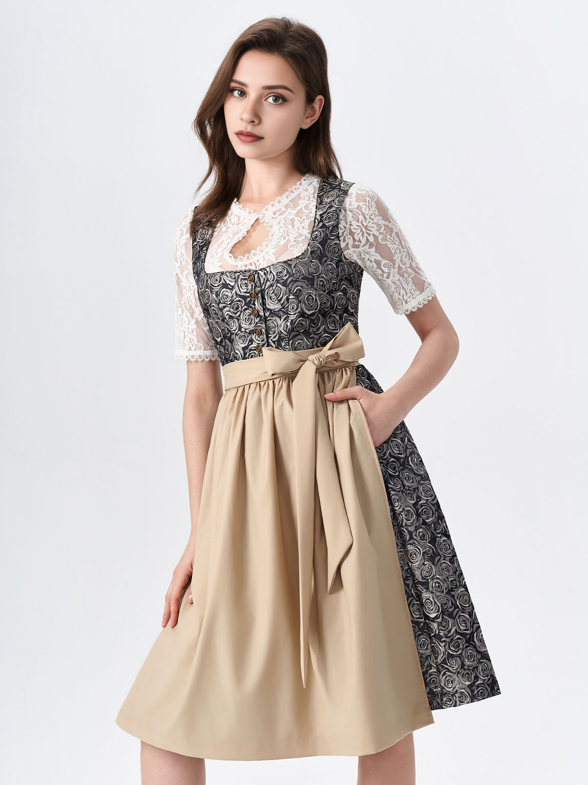 Ehreer Dirndl in Gelb – stilvoll & feminin